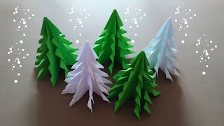 Χριστουγεννιάτικο Δέντρο από χαρτί  3D Paper Christmas Tree  Pargie [upl. by Yerot]