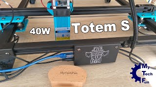 Two Trees  Totem S 40W 55W laser engraver unboxing assembly review [upl. by Gabriello]