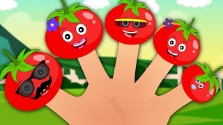 Tomato Finger Family  Nursery Rhymes For Kids  Children Song [upl. by Estevan]