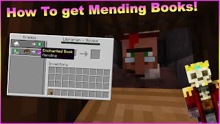 HOW TO GET MENDING VILLAGERS EASY in Minecraft [upl. by Ahseneuq]