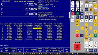 Nickname a Work Coordinate System Position in Centroid CNC12 v520 [upl. by Ennayt]