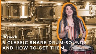 5 Classic Snare Drum Sounds and How to Get Them  Reverb [upl. by Mcarthur]