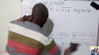 First Principle Differentiating a function having surds using the first principle [upl. by Blakelee103]