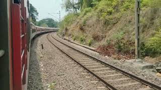 22629 Dadar Tirunelveli Superfast Express near Mangalore Junction [upl. by Akinirt83]