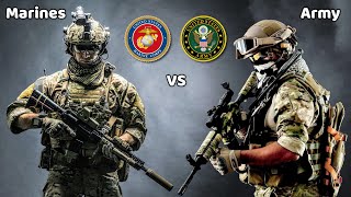 7 GRANDES Diferencias entre los Marines y el Ejército de Estados Unidos [upl. by Odnumde]