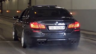 BEST of BMW M5 F10 Twin Turbo V8 Exhaust Sounds  iPE Akrapovic amp More [upl. by Diver170]