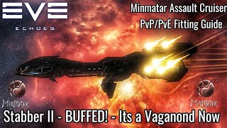 EVE Echoes  Stabber II BUFFED  Its a Vaganond Now  Minmatar Heavy Assault Cruiser PvPPvE Build [upl. by Arodal]