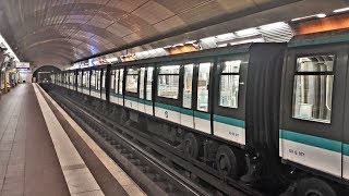 Métro de Paris ligne 4  Matériel MP89 Ratp  Porte dOrléansMairie de Montrouge [upl. by Eltsyrc]