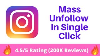 How to Mass UnfollowFollow on Instagram [upl. by Marcia]