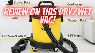 Review VEVOR Wet Dry Vacuum 53 Gallon 16 Peak HP Shop Vacuum [upl. by Hoban285]