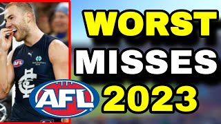 WORST AFL MISSES 2023 [upl. by Neelya]