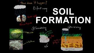 How soil is formed from rocks  Soil formation  Pedogenesis [upl. by Iden]