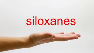 How to Pronounce siloxanes  American English [upl. by Kalvn]