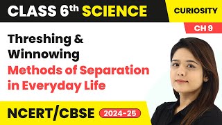 Threshing and Winnowing  Methods of Separation in Everyday Life  Class 6 Science Chapter 9  CBSE [upl. by Innavoeg]