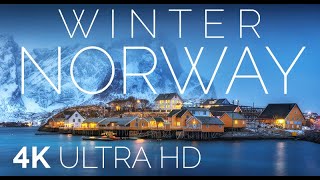 The Nature of Norway Winter with Relaxing Music  4K VideoHD [upl. by Perle]