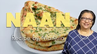 Naan Bread Recipe  How To Make Naan Bread at Home by Manjula [upl. by Sorci842]