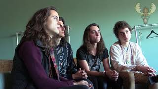 Greta van Fleet meet Bluesmoose radio  interview  Doornroosje Nijmegen NL 20 march 2018 [upl. by Ardnua]