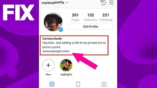 How To Fix Instagram Bio Link Glitch [upl. by Trovillion]