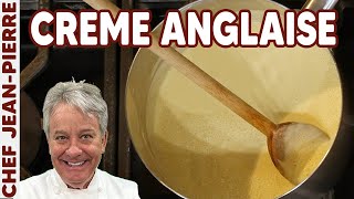 White Chocolate Cream Anglaise  Chef JeanPierre [upl. by Saitam]