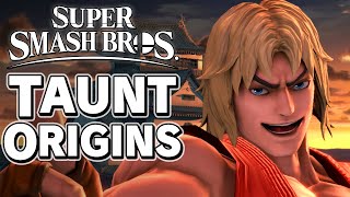 Super Smash Bros Taunt Origins  Ultimate Fighters – Aaronitmar [upl. by Shel346]