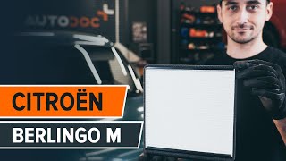 How to change pollen filter on CITROËN BERLINGO M TUTORIAL AUTODOC [upl. by Omik]