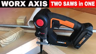 WORX AXIS SAW ITEM WX550L  FULL REVIEW [upl. by Ayocal376]