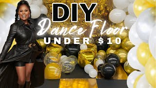 DIY DANCE FLOOR FOR LESS THAN 10  NEW YEAR EVE PARTY DECOR 2022 EVENT PLANNING IDEAS [upl. by Gabbi]