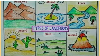 Types of landforms  PSM Virugambakkam [upl. by Anissa]