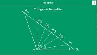 Triangle and Inequalities relationship between angles and sides [upl. by Assira]