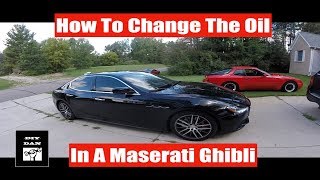 How To Change The Oil In A Maserati Ghibli [upl. by Nosnorb]