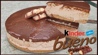 Tarta KINDER Bueno SIN HORNO 🍫 [upl. by Alcock]