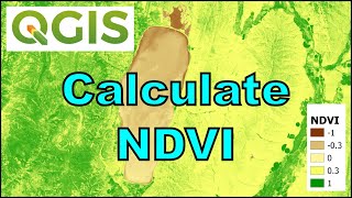 QGIS Remote Sensing  Calculate NDVI [upl. by Faunie832]