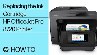 Replacing the Ink Cartridge  HP OfficeJet Pro 8720 Printer  HP [upl. by Ennael45]