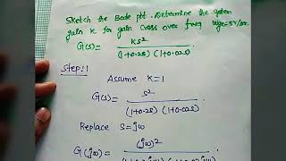 Bode plot in control systems  Find the K value [upl. by Florian]