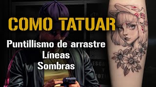 ¡Hazlo Como un Pro Técnicas de Tatuaje para Principiantes y Avanzados  puntillismo de arrastre [upl. by Falcone248]