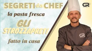 Pasta fresca Gli strozzapreti marchigiani fatti in casa [upl. by Enimrac]