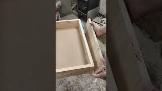 Drawer front installation carpenter woodmade furniture woodworking [upl. by Tumer367]