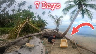 7 days Solo Island Survival  No Food Water or Shelter [upl. by Annemarie]