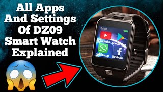 All Apps And Settings Of DZ09 Smart Watch Explained [upl. by Dutchman]