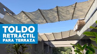 Cómo hacer un toldo retráctil para terraza [upl. by Gerius]