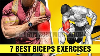 7 BEST Biceps Exercises For Major Arm Growth [upl. by Eniala]