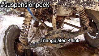 See how the triangulated suspension work [upl. by Leahcam706]