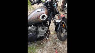 Yamaha maxim 2016 8185 xj700 rat build motor runningidling hell yahnew shock setup next [upl. by Ahseenyt]