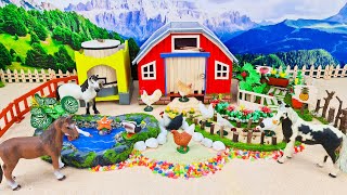 Top the most Creative Build Miniature Farm  Barn for Chicken Horse  Ducks Pond  Cattle Farm [upl. by Griffin575]