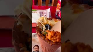 Kooler pizza rs 50 food streetpizza foodie amulpizza pizzza streetfood indianstreetfood [upl. by Anaihk]