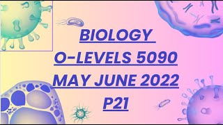 OLevel Biology  5090  May June  2022  Paper 21 [upl. by Chaker]