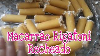 COMO FAZER RIGATONI BEM RECHEADO claudiabento [upl. by Torrence89]