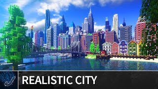 Minecraft  Huge Realistic quotPATRIOTVILLEquot City  Cinematic amp Map Download [upl. by Eelesor]