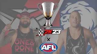 WWE 2K24  2024 AFL Grand Final Tournament  R1 M5  Jimmy Uso ESS vs Rob Van Dam WB [upl. by Thury]