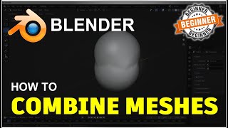 Blender How To Combine Meshes Tutorial [upl. by Admana]